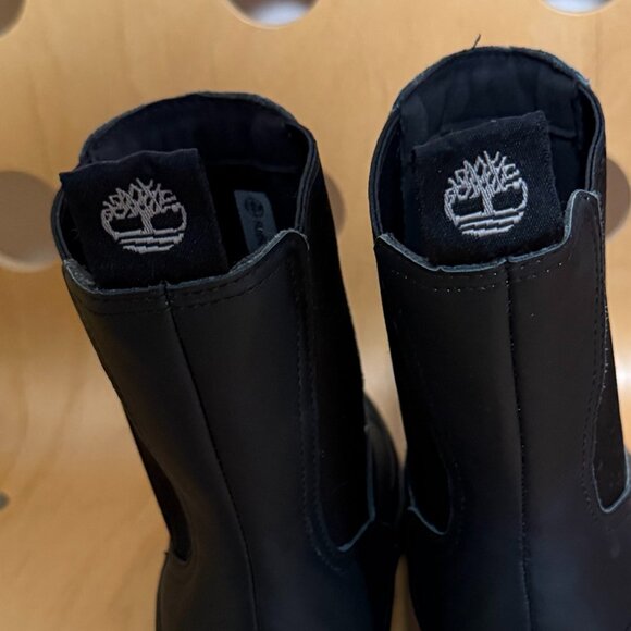 Women's Timberland Black Rebotl Chunky Platform Waterproof Boots Size 9.5 M - Picture 11 of 14
